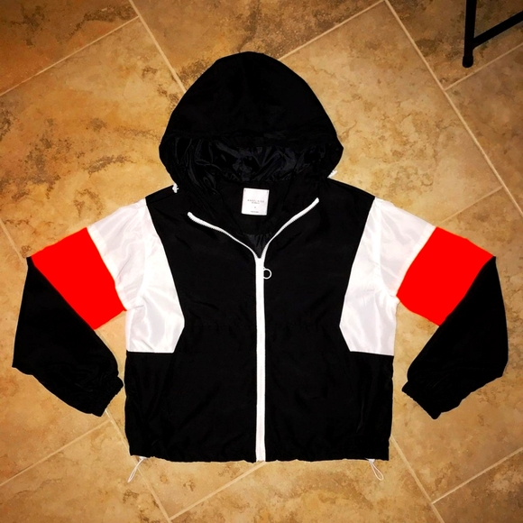 Angel Kiss Jackets & Blazers - 💫Angel Kiss Los Angeles Windbreaker jacket size Large black orange and white